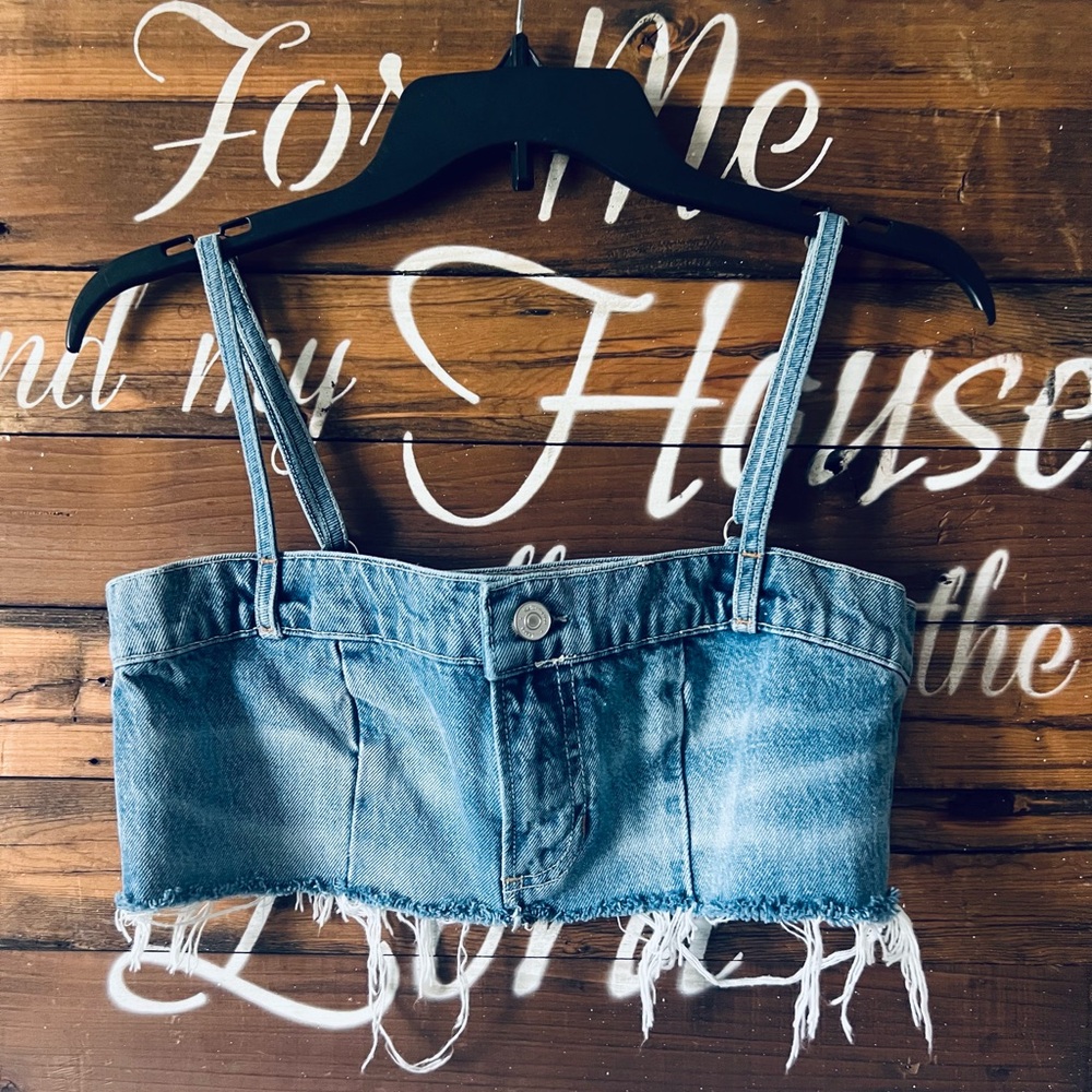 Reformation Ami denim top size 4